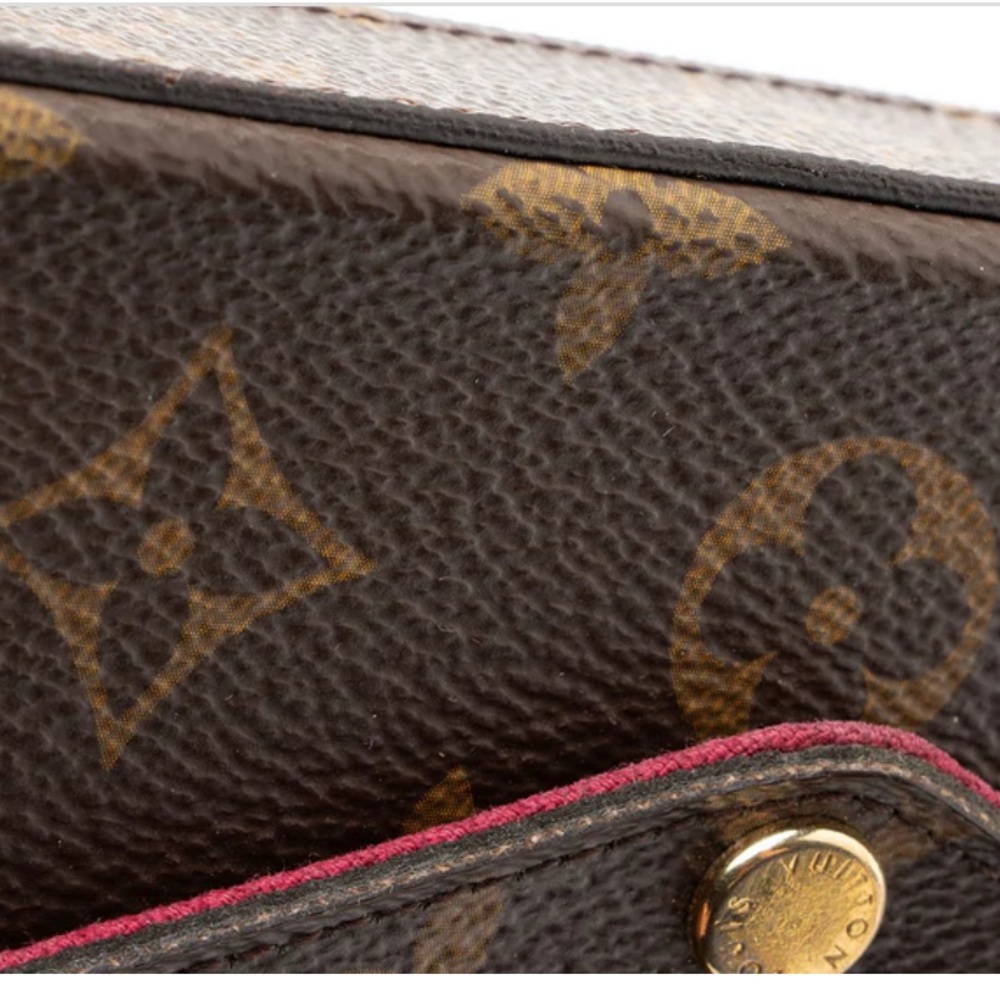 Louis Vuitton Dark Brown Monogram Clutch Crossbody Chain Missing #SP2298 - Picture 8 of 11